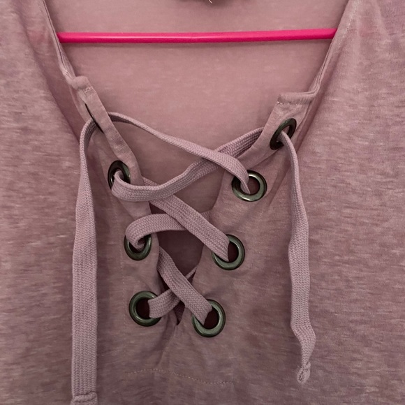 Shirt with Lace Up - Picture 2 of 4